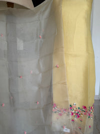 Yellow Grey Ombre- 3 Piece Suit Set