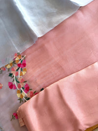 Peach Grey Ombre- 3 Piece Suit Set