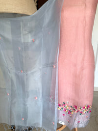 Peach Grey Ombre- 3 Piece Suit Set