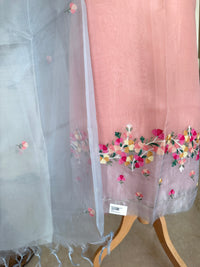 Peach Grey Ombre- 3 Piece Suit Set