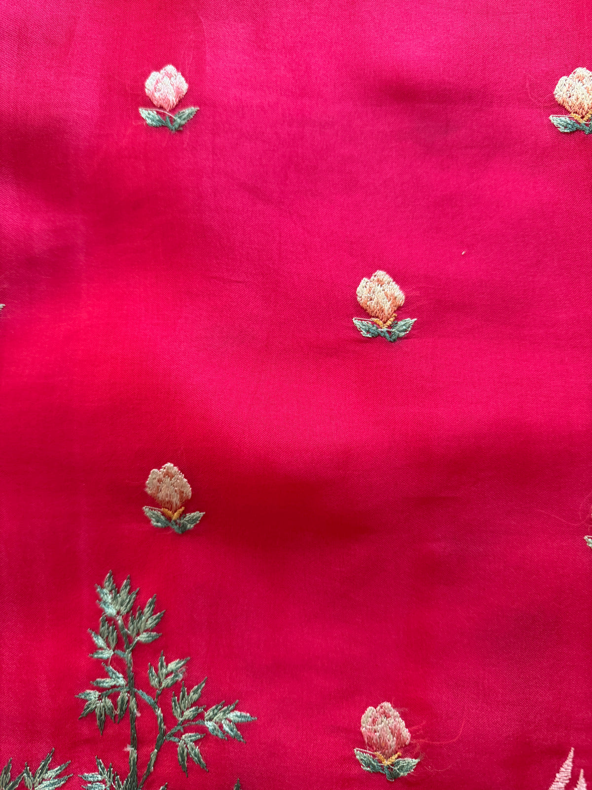 Cherry Red Crane- 3 Piece Suit Set