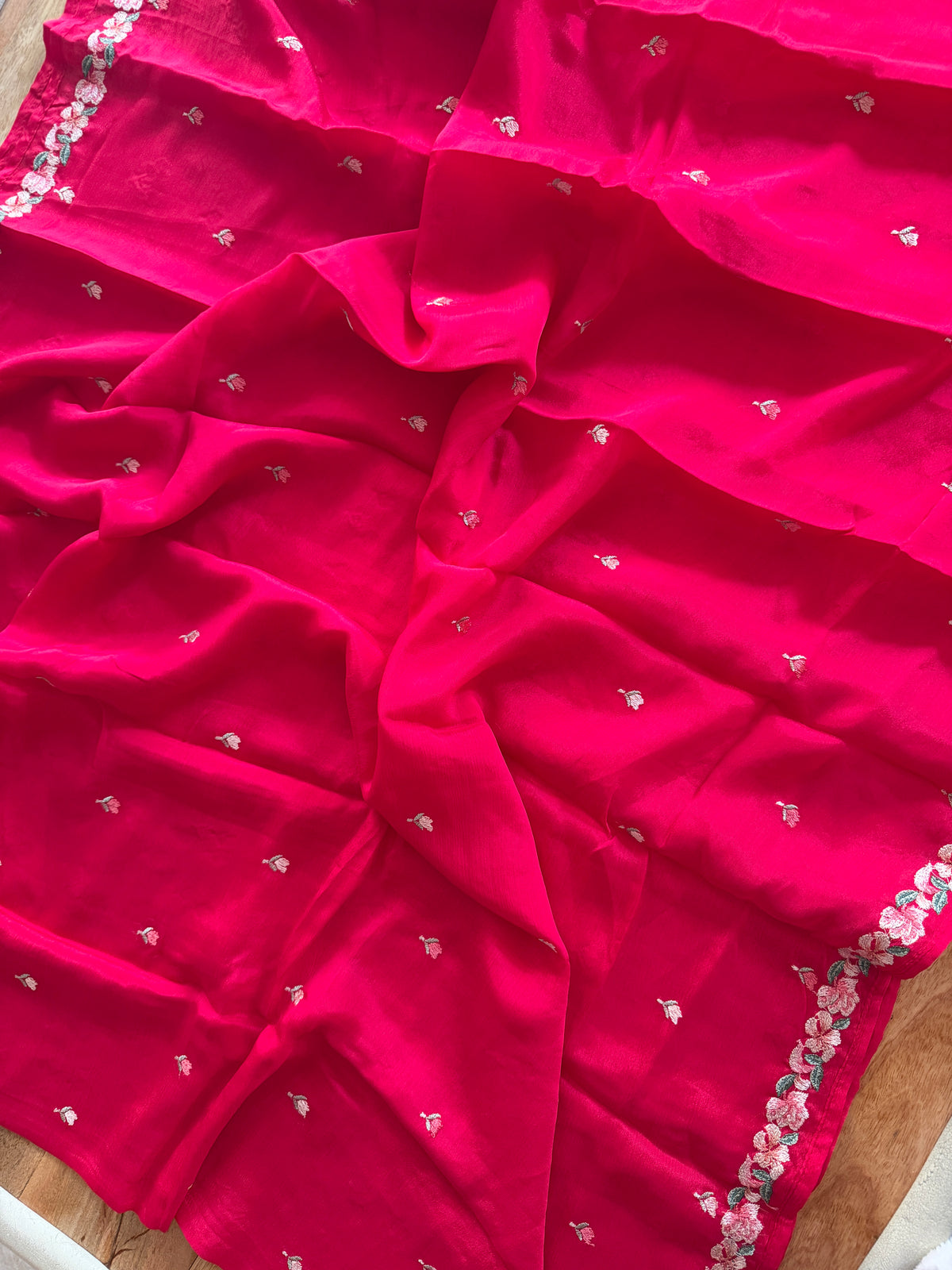 Cherry Red Crane- 3 Piece Suit Set
