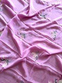 Pink Blush Crane- 3 Piece Suit Set