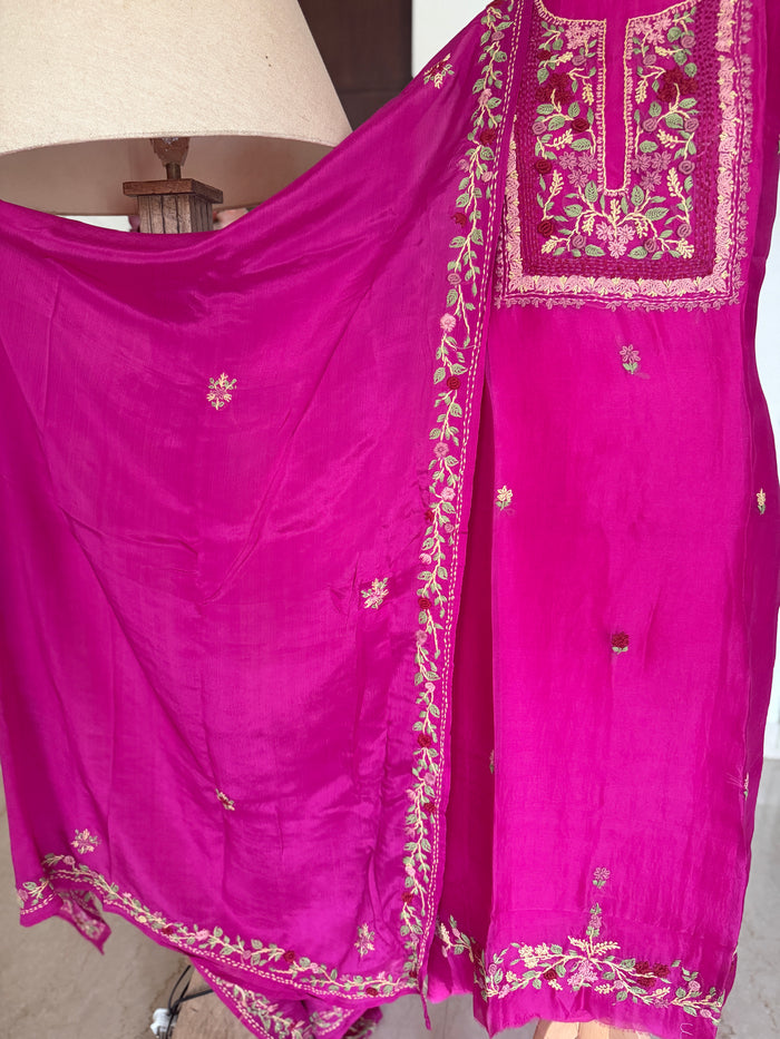 Pink French Knot-3 Piece Suit Set