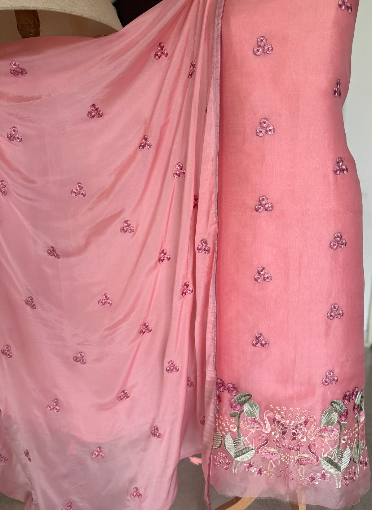 Flamingo Blossom-3 Piece Suit Set