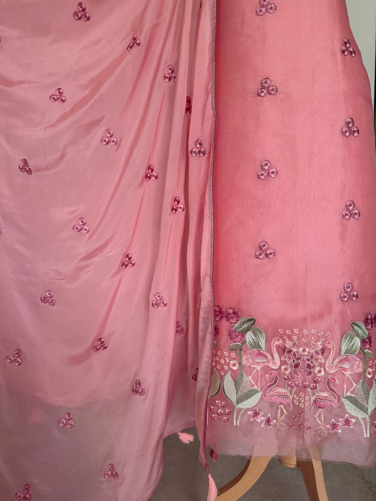 Flamingo Blossom-3 Piece Suit Set