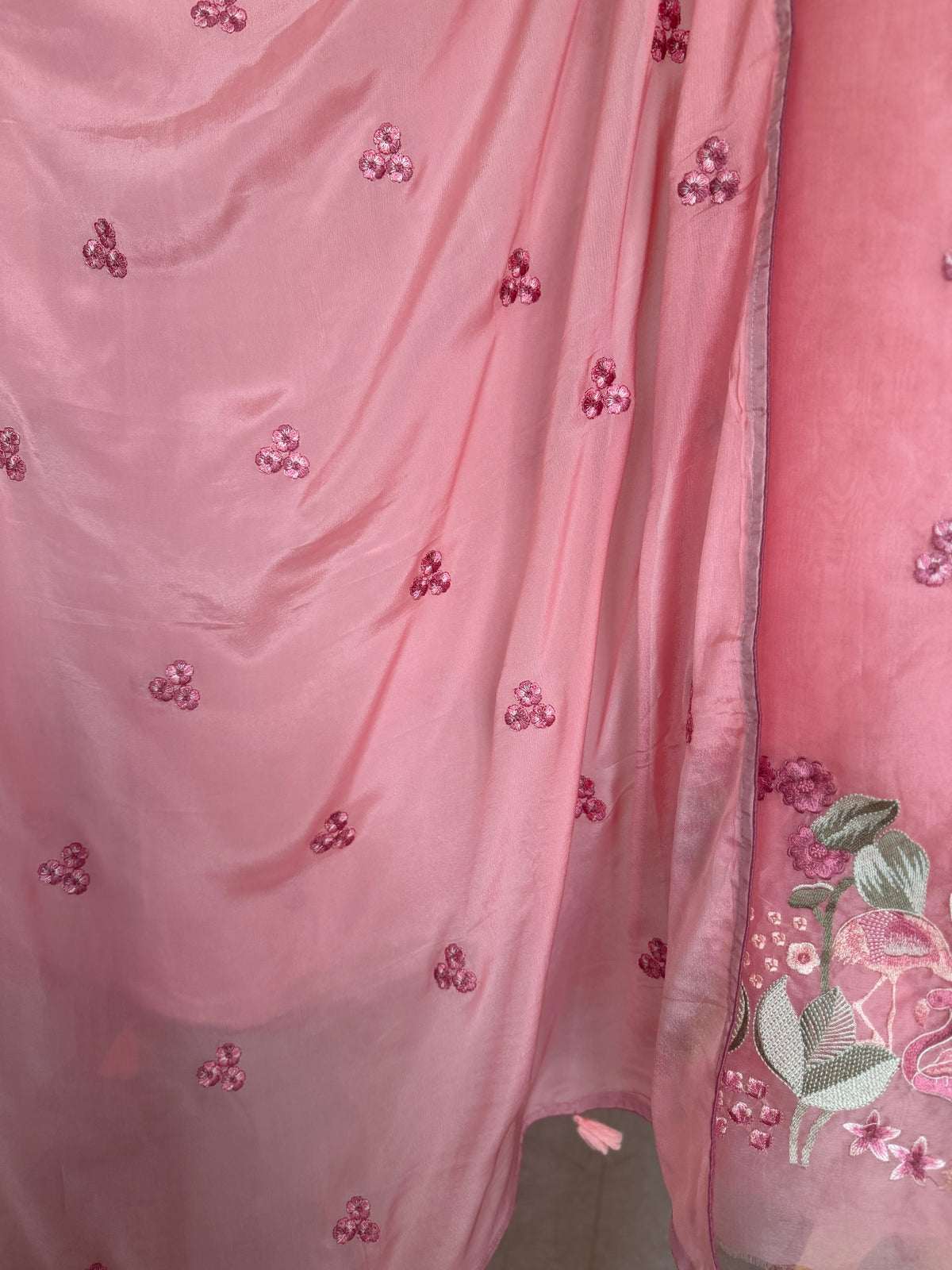 Flamingo Blossom-3 Piece Suit Set