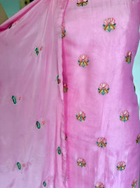Pink Lotus Garden-3 Piece Suit Set