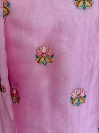 Pink Lotus Garden-3 Piece Suit Set