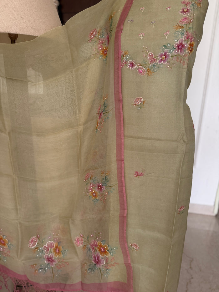Green Petal Garden-3 Piece Suit Set