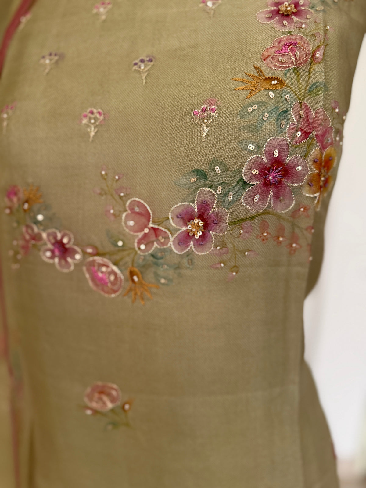 Green Petal Garden-3 Piece Suit Set