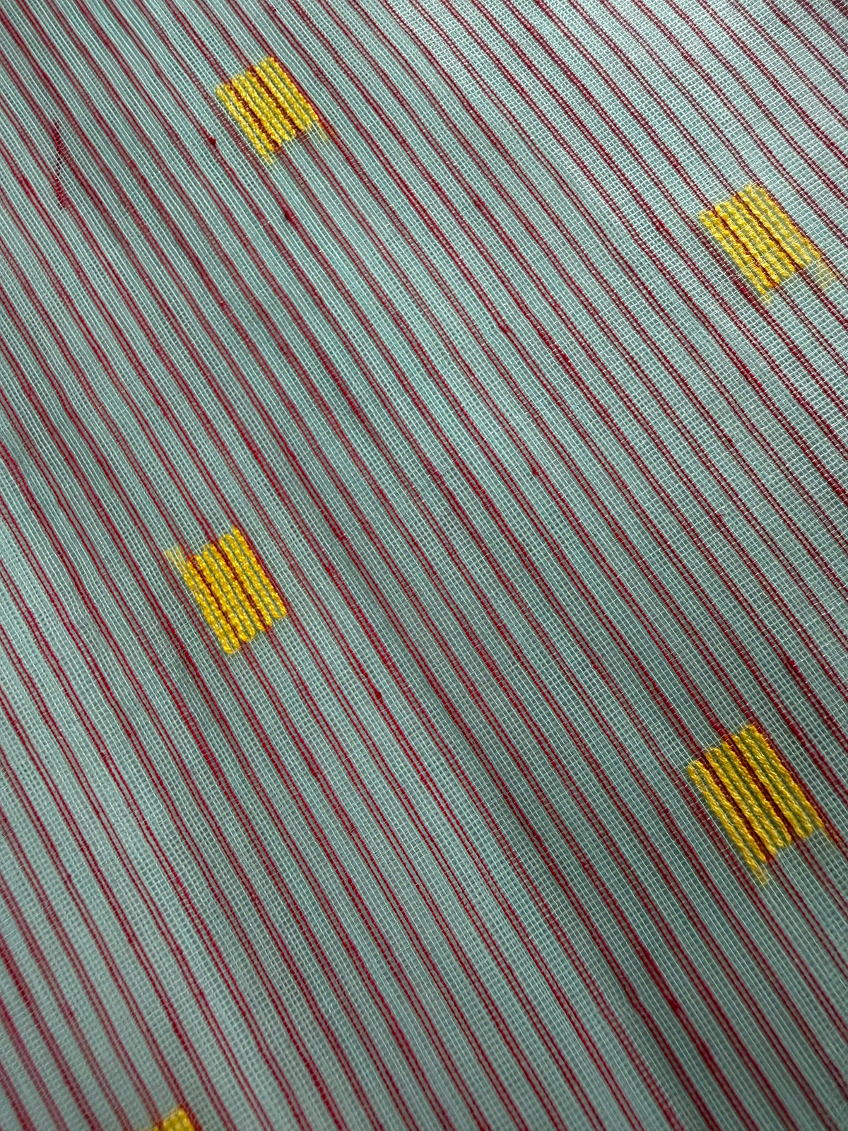 NEEL KAVYA- Blue muslin jamdani handwork comes with blouse piece