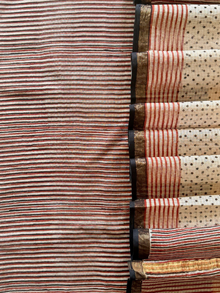 Polka Red Black Kota- 3 Piece Suit Set