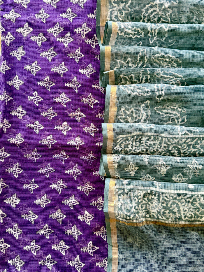 Purple Kota- 3 Piece Suit Set