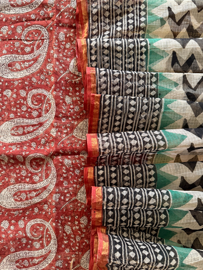 Crimson Kota- 3 Piece Suit Set