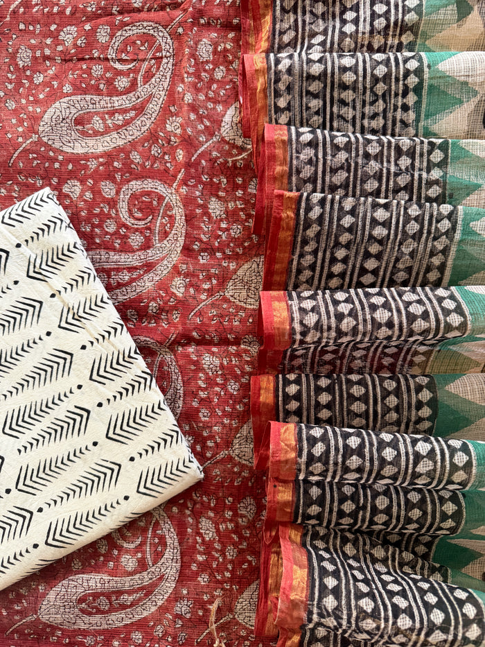 Crimson Kota- 3 Piece Suit Set