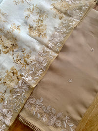 Soft Beige Floral- 3 Piece Suit Set