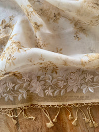 Soft Beige Floral- 3 Piece Suit Set