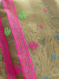 SABUJ BOU -Green muslin jamdani hand weaving