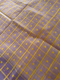 KOLKE PHOOL - Light purple muslin jamdani comes with blouse piece