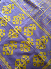 KOLKE PHOOL - Light purple muslin jamdani comes with blouse piece