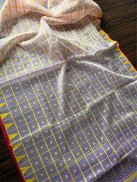 KOLKE PHOOL - Light purple muslin jamdani comes with blouse piece