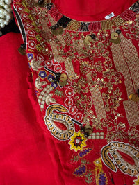 Red Roman-3 Piece Suit Set
