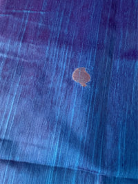 INDRA NEEL - Blue cotton silk saree with zari work comes with blouse piece.