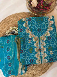 Blue Blush-3 Piece Suit Set