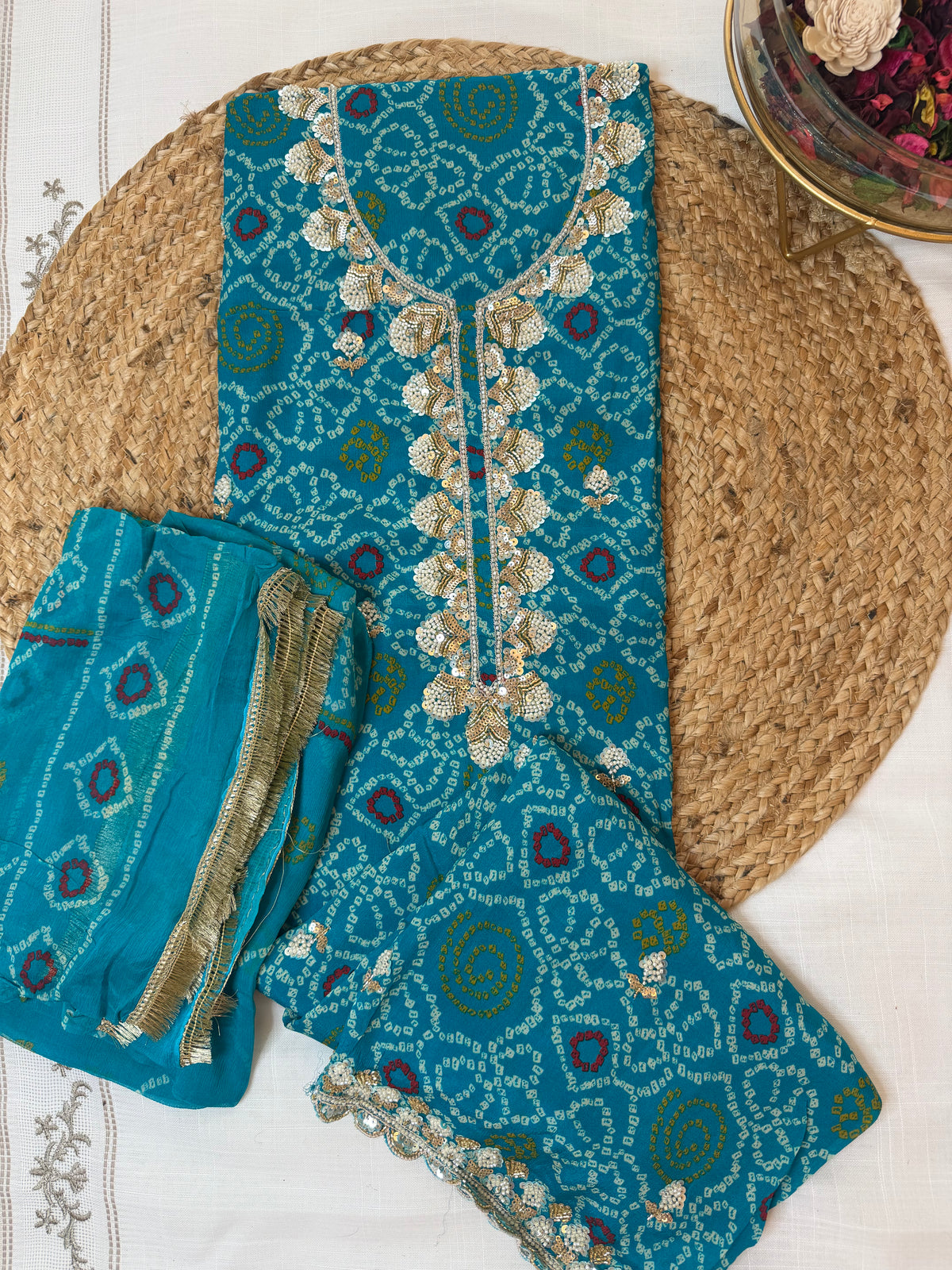 Blue Blush-3 Piece Suit Set