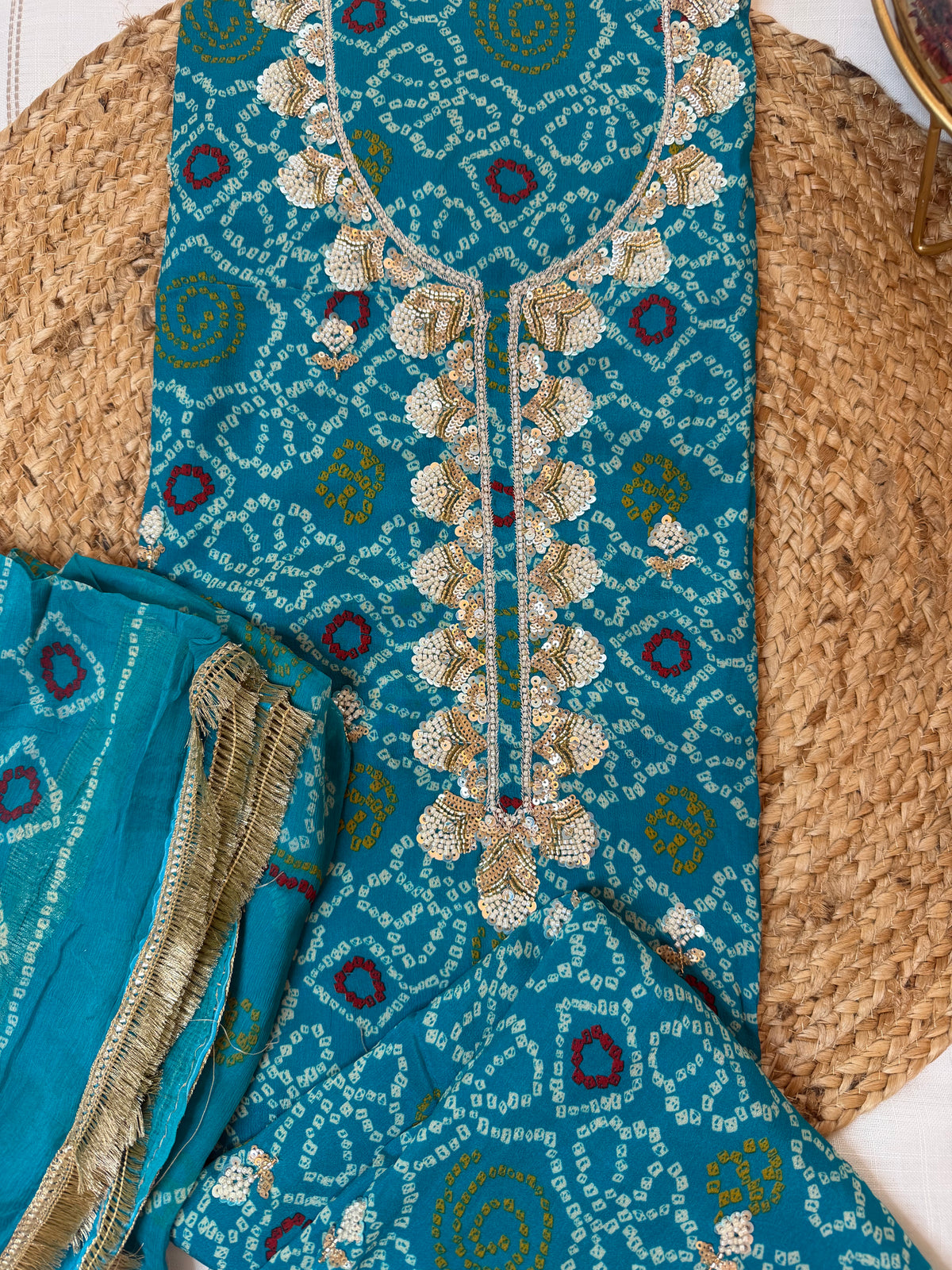 Blue Blush-3 Piece Suit Set