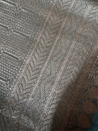 BOTANICAL SAGE - Sea green with gold zari work comes with blouse piece