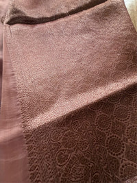 BEIGE GOLD - Beige with antique gold zari work comes with blouse piece