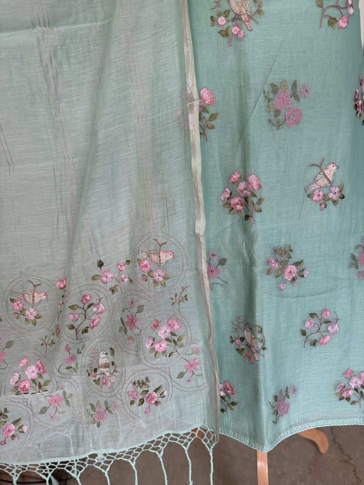 Floral Green Haze-3 Piece Suit Set