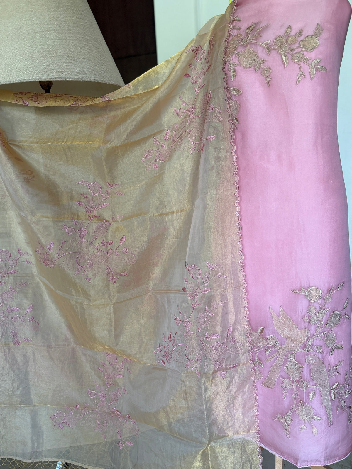 Pink Blush Birdsong-3 Piece Suit Set