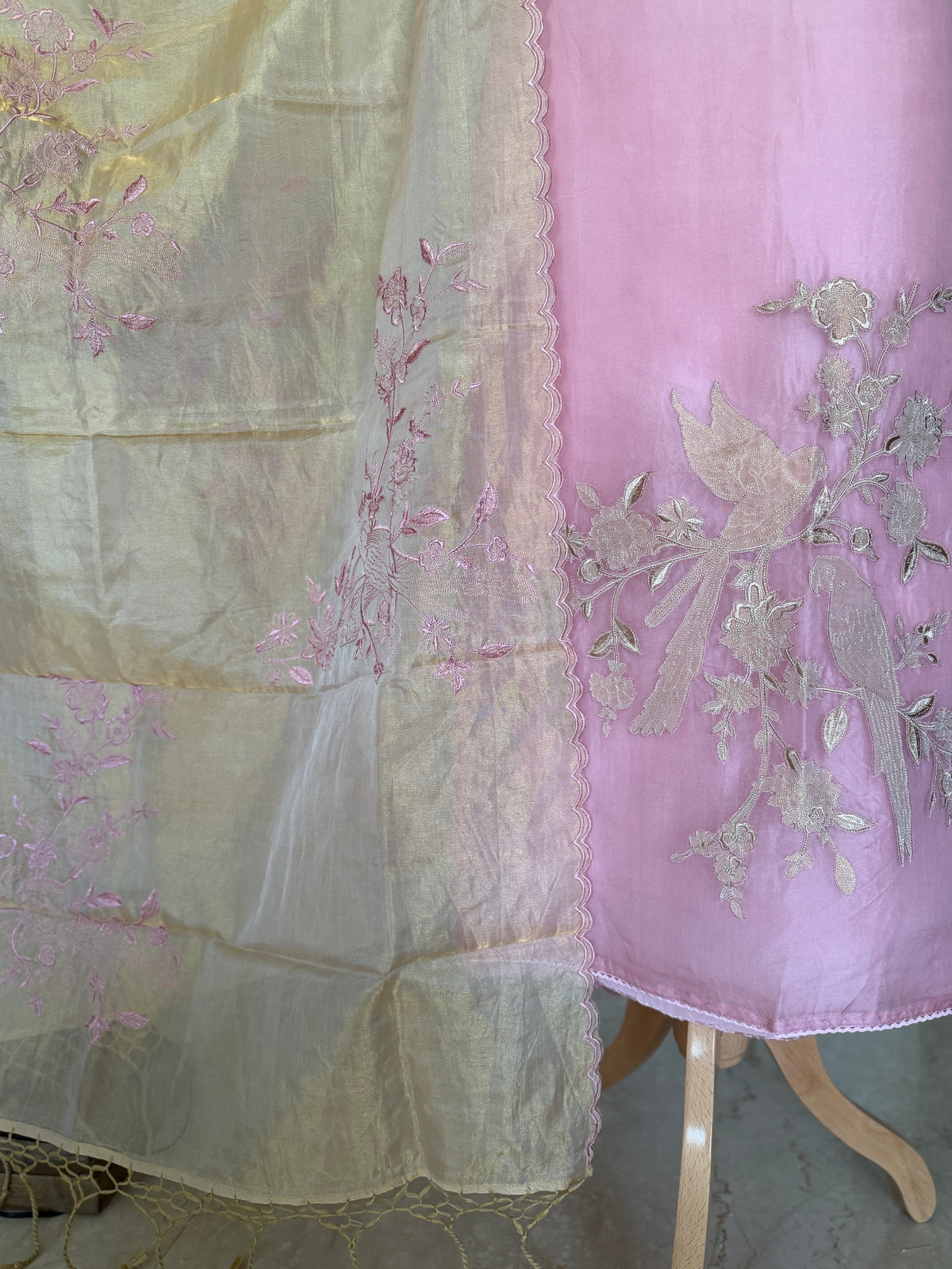 Pink Blush Birdsong-3 Piece Suit Set