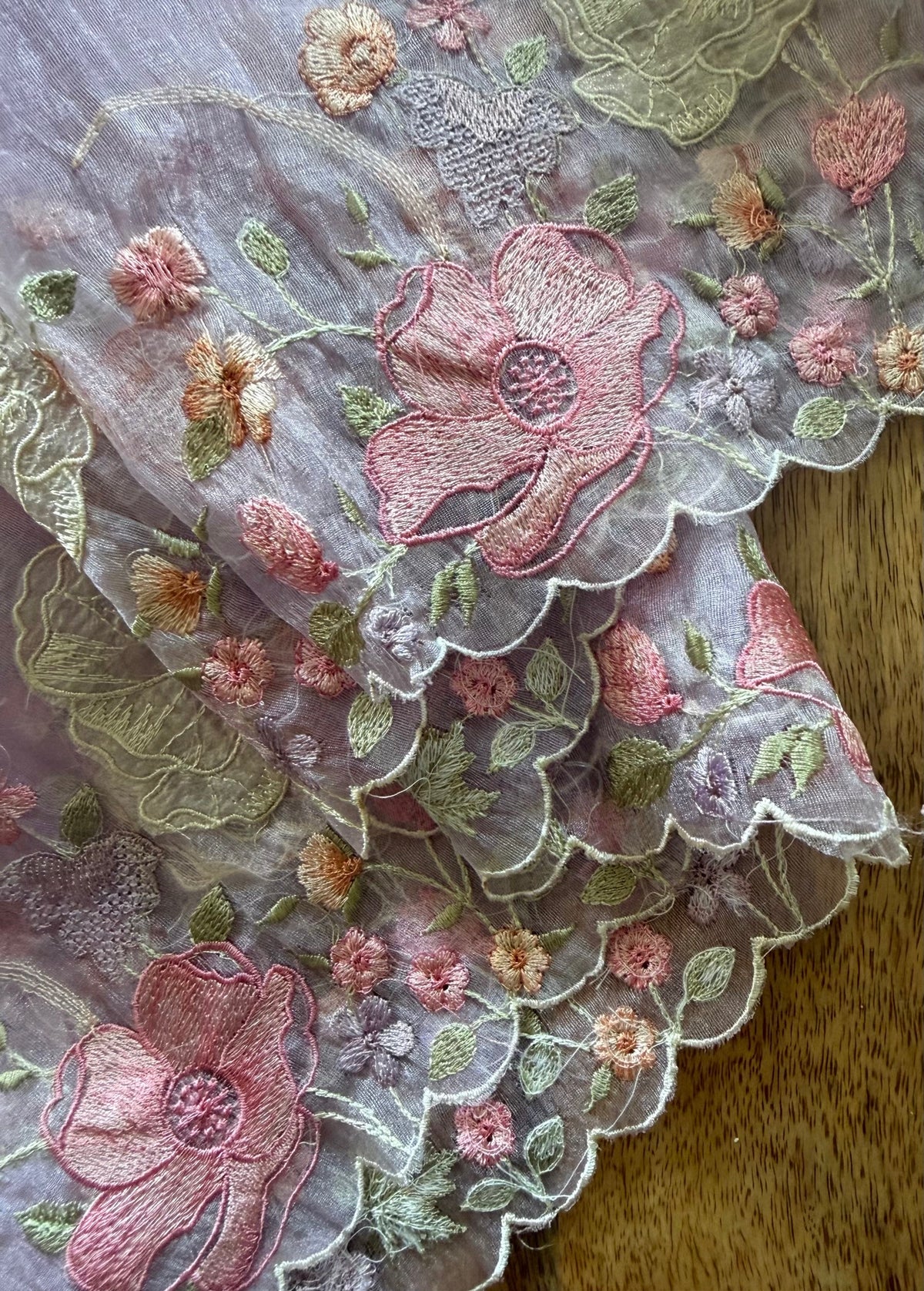 BLUSH AND BLOOM - Lilac purple` comes with blouse piece