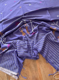 PURPLE SOFT COTTON - Comes with blouse piece