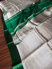 HARIYARA CHANDANI - Green and silver comes with blouse piece