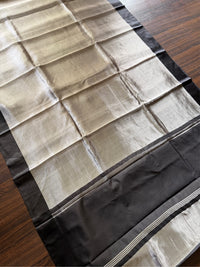 SIYAAH CHANDANI - Black and silver comes with blouse piece