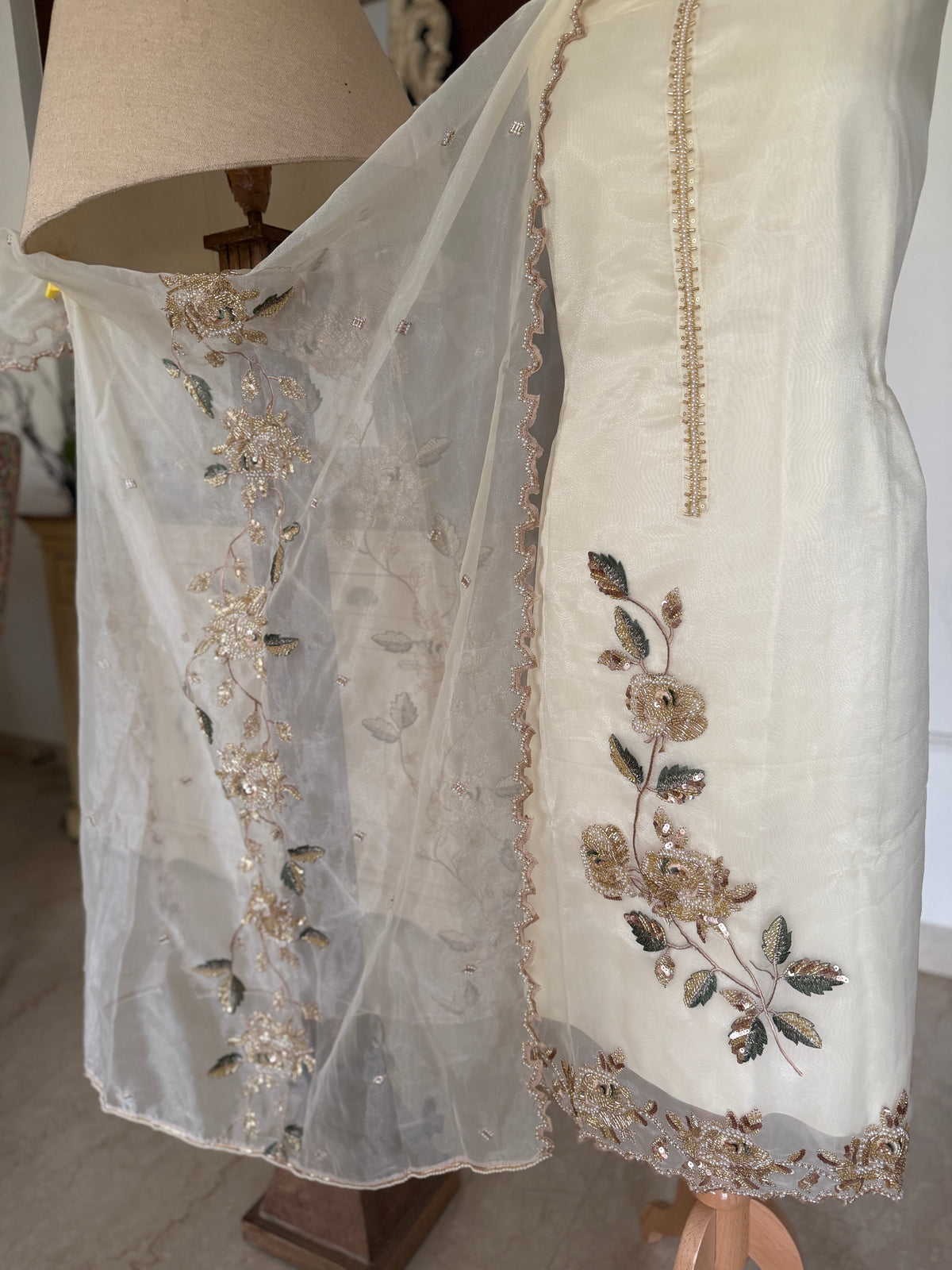 Moonlit Ivory-3 Piece Suit Set