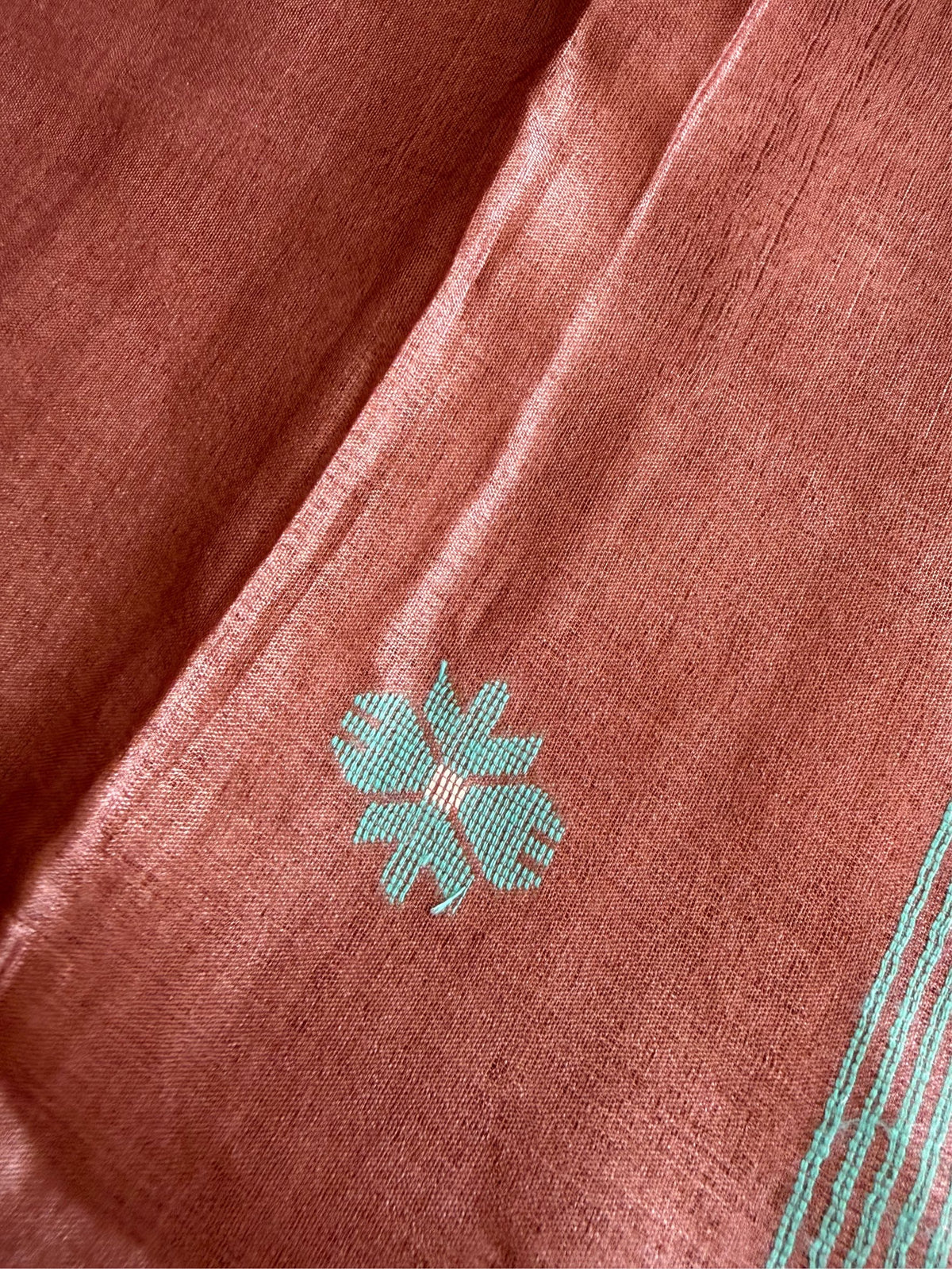 FIROZA JAAL - Brown tussar saree comes with blouse piece