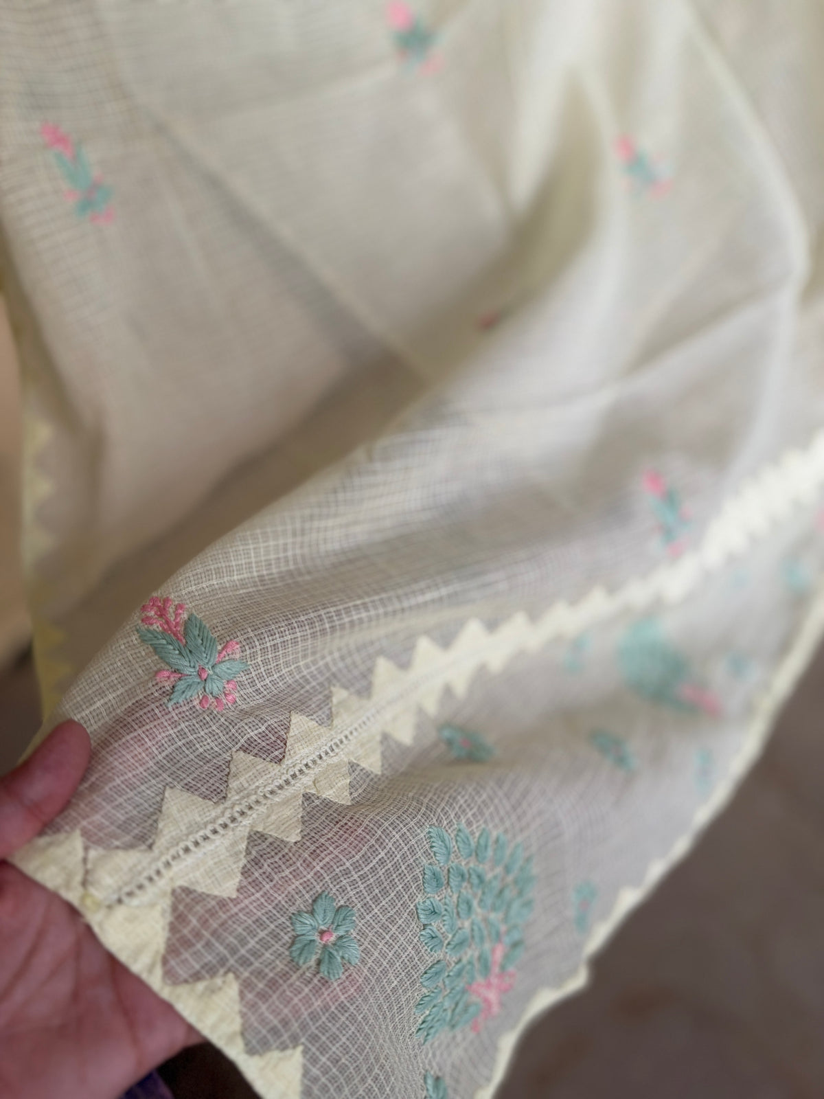 Meher Yellow Kota Cotton-2 Piece Suit Set