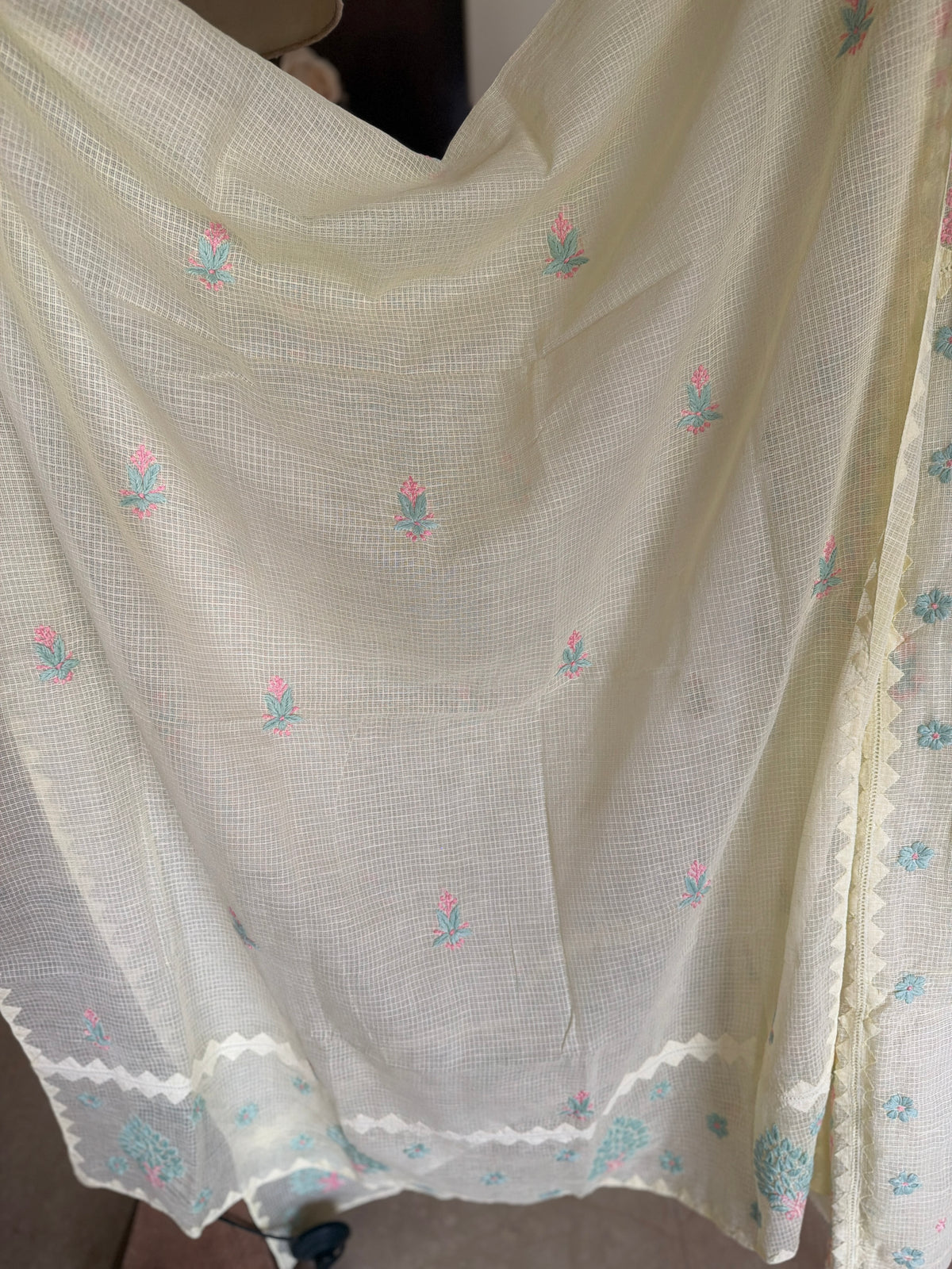 Meher Yellow Kota Cotton-2 Piece Suit Set