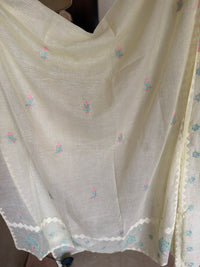 Meher Yellow Kota Cotton-2 Piece Suit Set