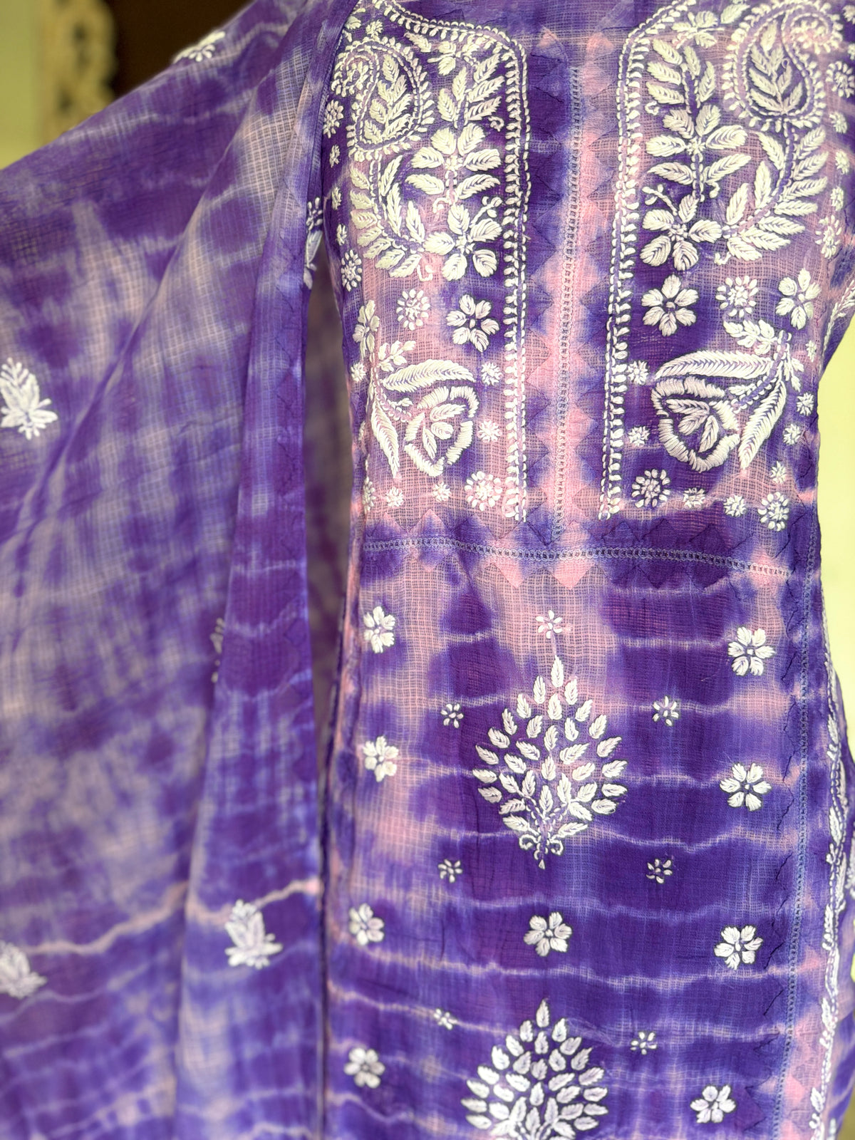 Meher Lavender Kota Cotton-2 Piece Suit Set