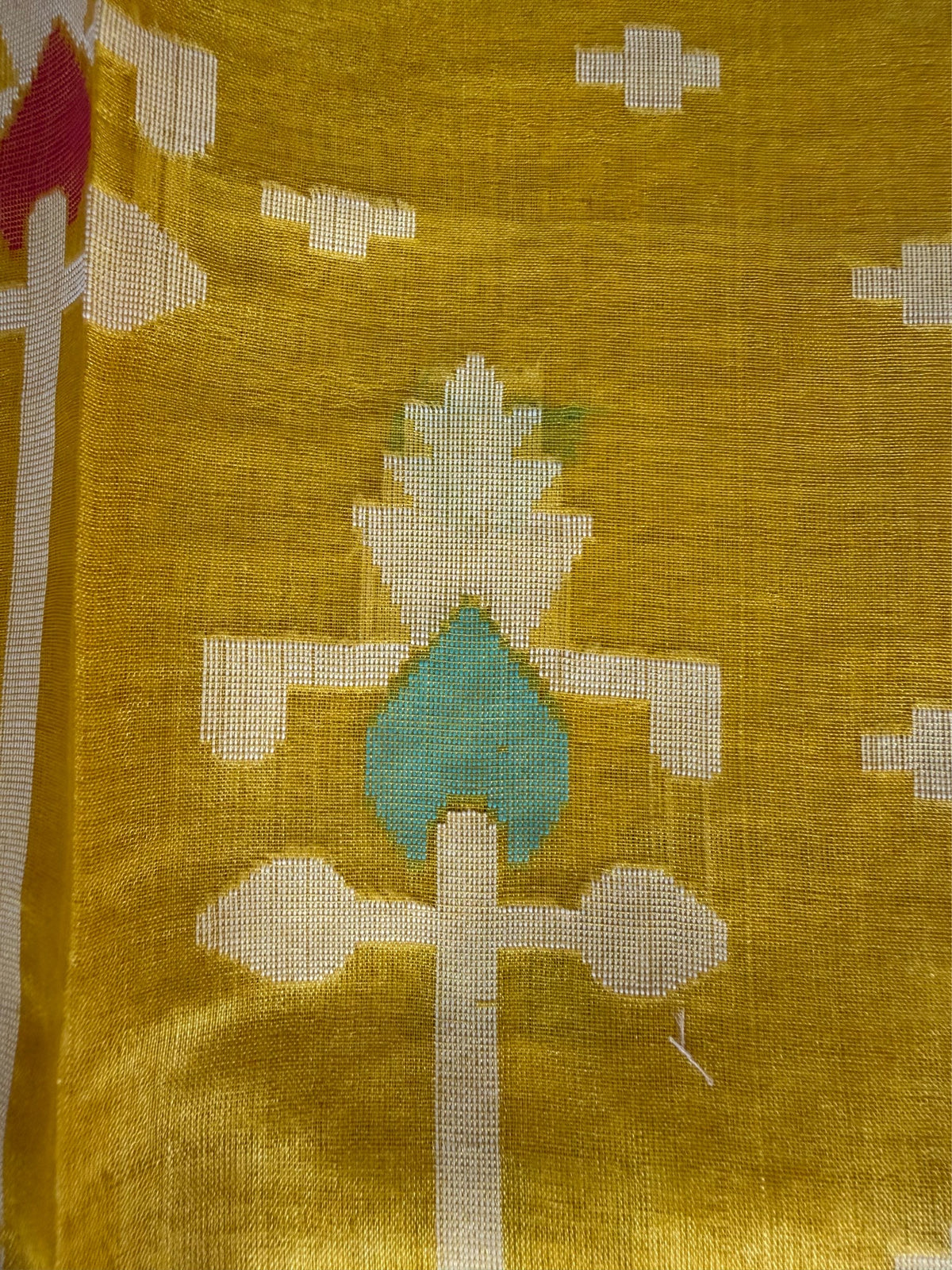 SORSHE - Yellow tussar saree comes with blouse piece