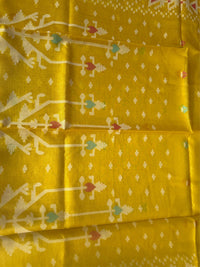 SORSHE - Yellow tussar saree comes with blouse piece