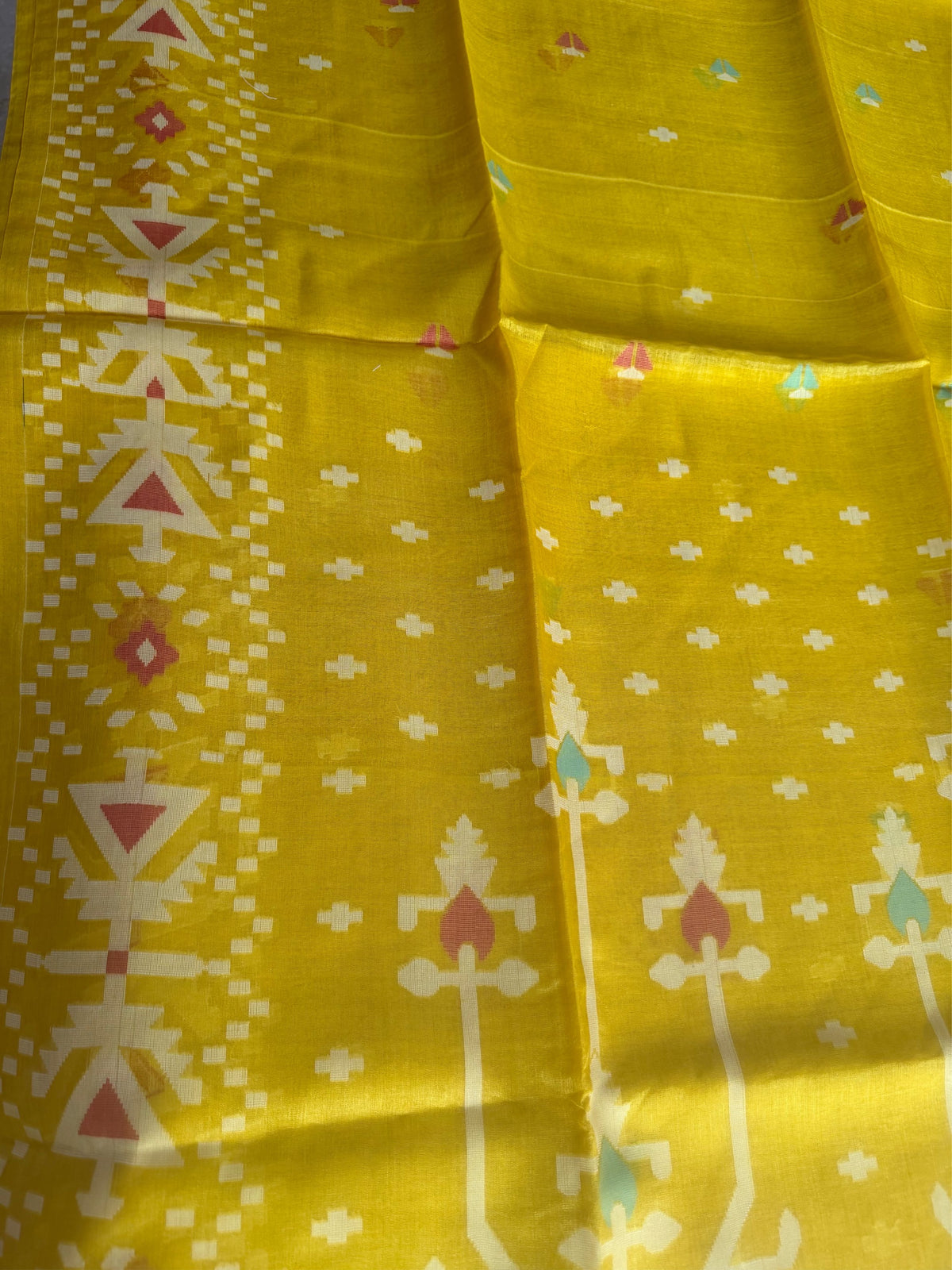 SORSHE - Yellow tussar saree comes with blouse piece