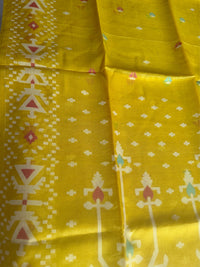SORSHE - Yellow tussar saree comes with blouse piece